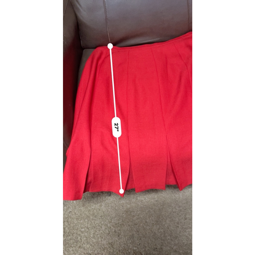 BFA Classics Red Midi Skirt Women's Size 22W - Picture 5 of 6